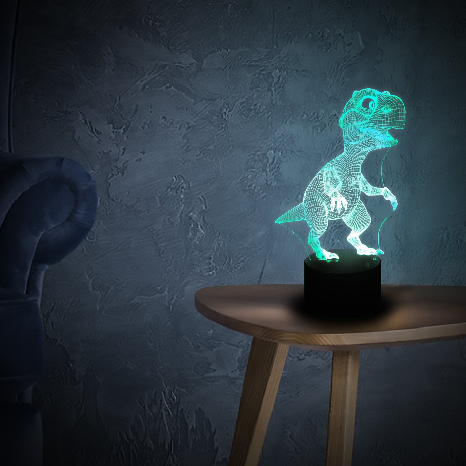 Dinosaur and Unicorn 3D Illusion Lamp Bundle