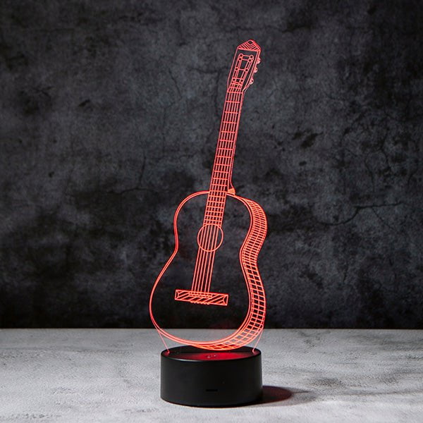 Guitar 3D Illusion Lamp