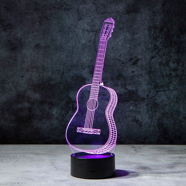 Guitar 3D Illusion Lamp