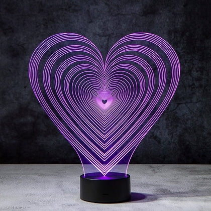 Lovestruck 3D Illusion Lamp