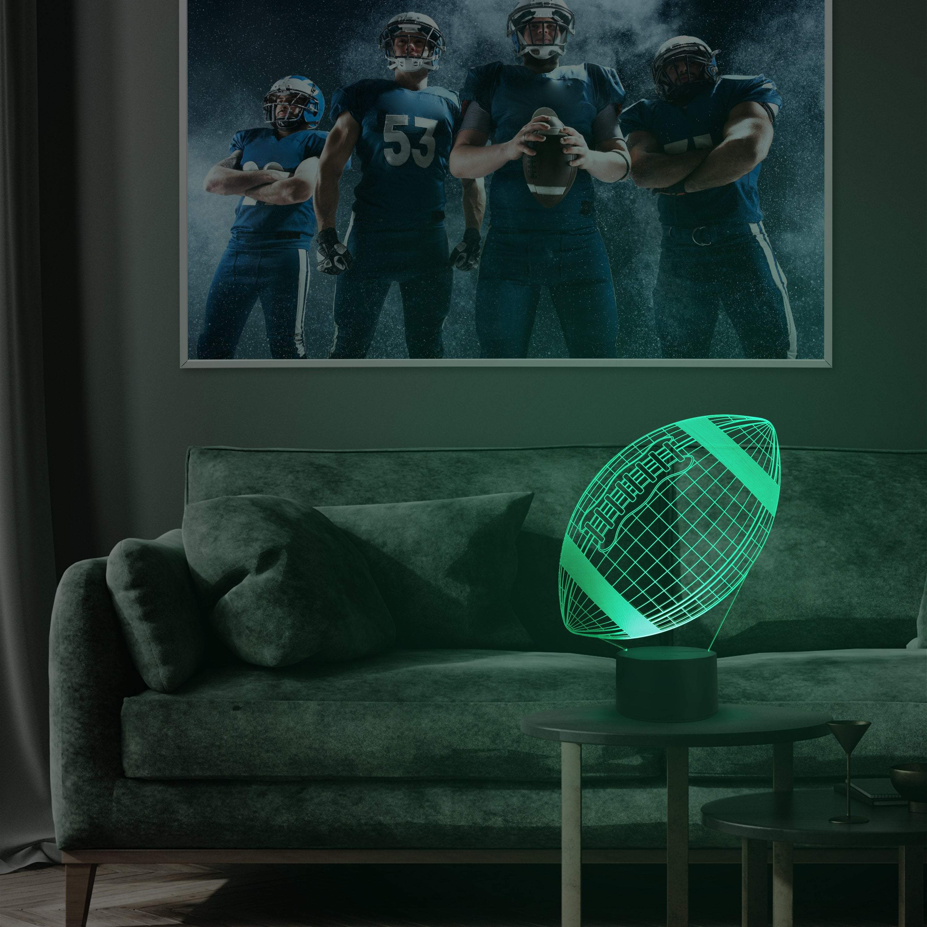 Football and Basketball 3D Illusion Lamp Bundle