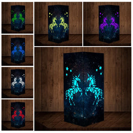 Unicorn Art Carved Lamp