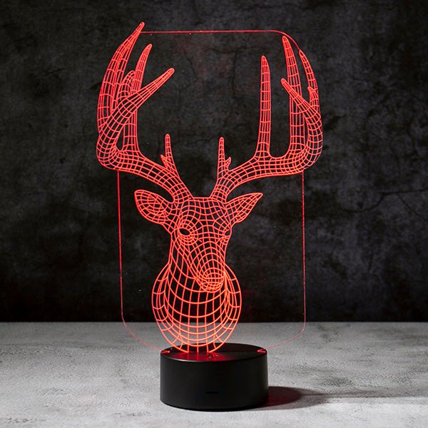 Reindeer 3D Illusion Lamp
