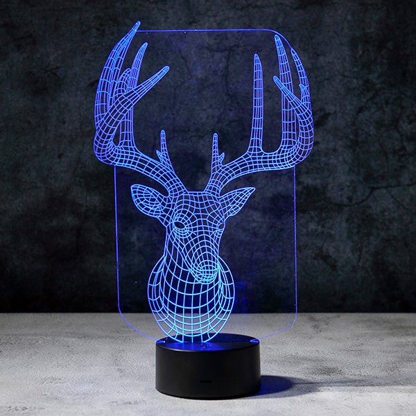 Reindeer 3D Illusion Lamp