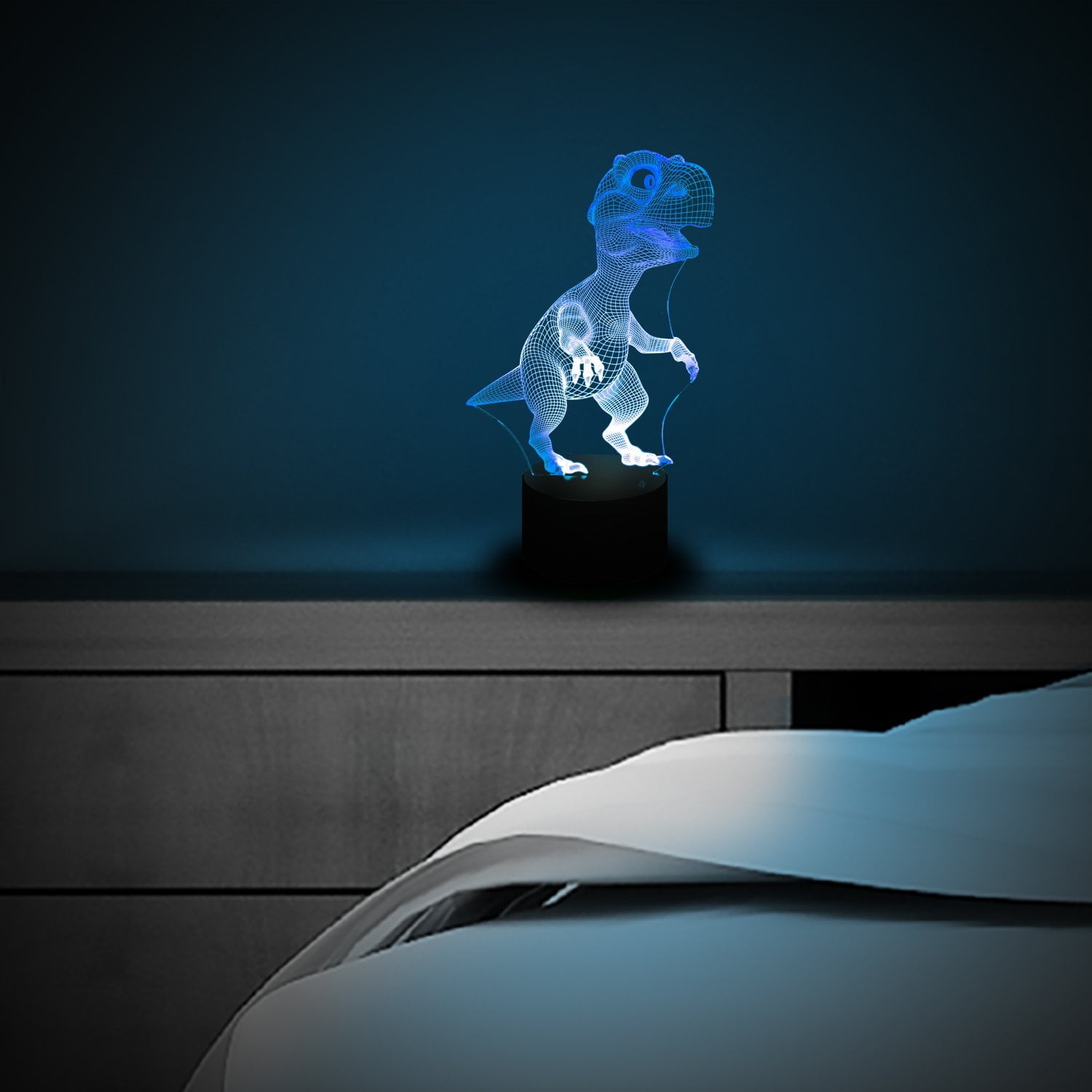 Dinosaur and Unicorn 3D Illusion Lamp Bundle
