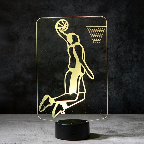 Basketball Player 3D Illusion Lamp