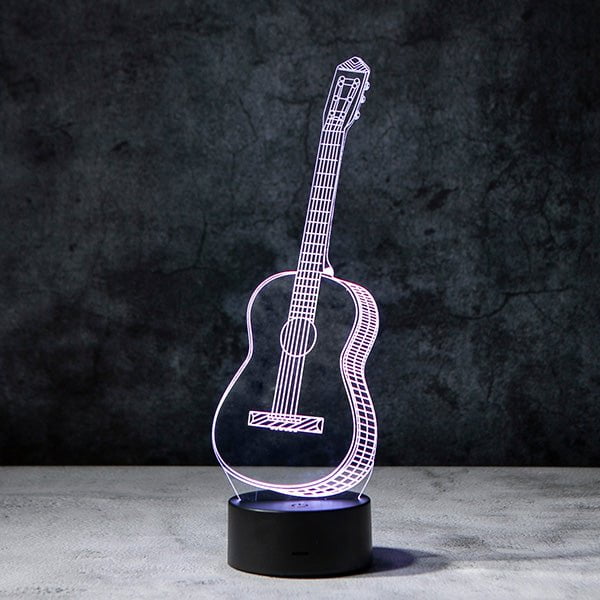 Guitar 3D Illusion Lamp