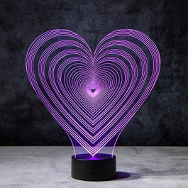 Lovestruck 3D Illusion Lamp