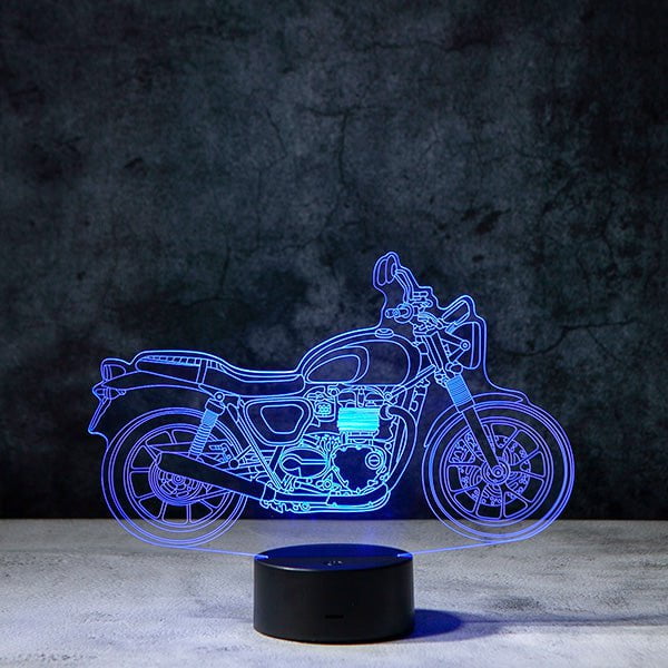 Motorcycle 3D Illusion Lamp