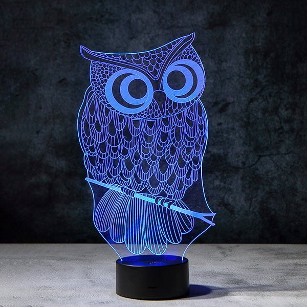 Owl V2 3D Illusion Lamp