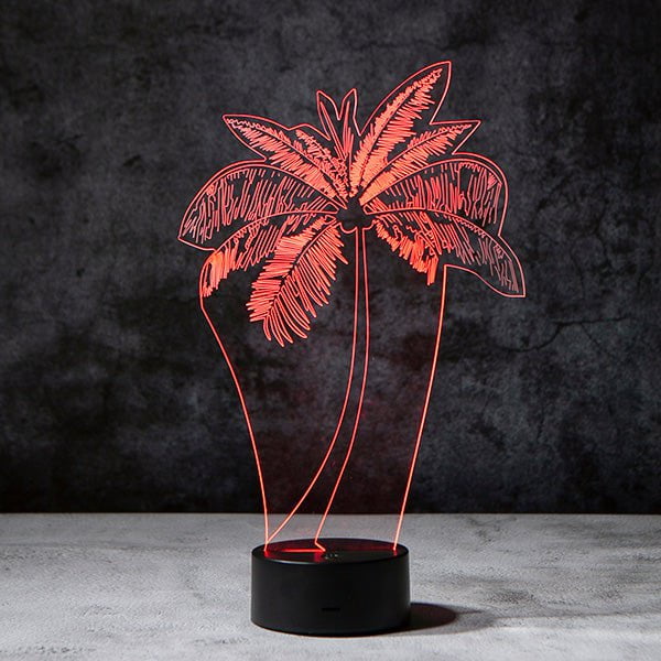 Palm Tree 3D Illusion Lamp