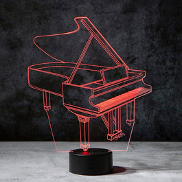 Piano 3D Illusion Lamp