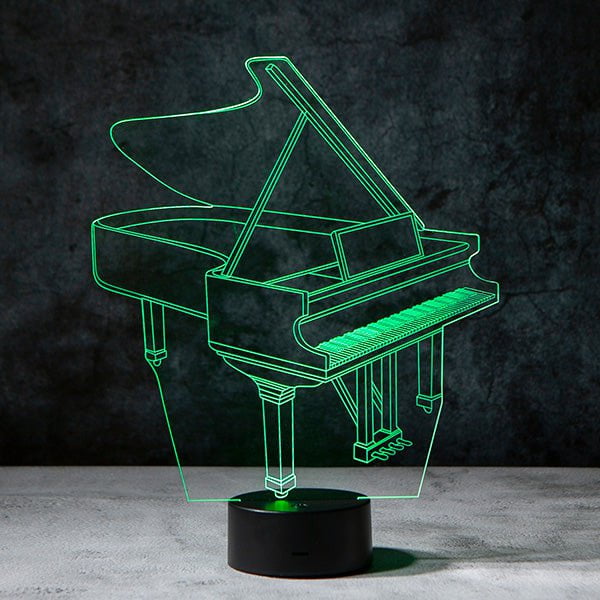 Piano 3D Illusion Lamp