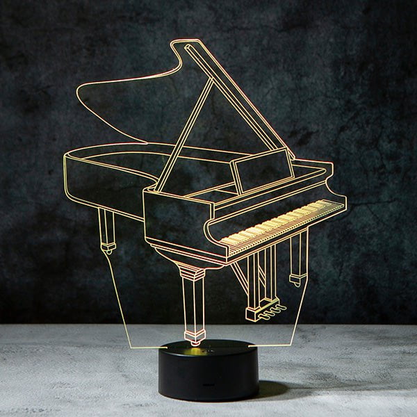 Piano 3D Illusion Lamp