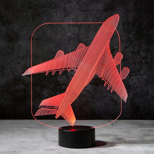 Plane 3D Illusion Lamp