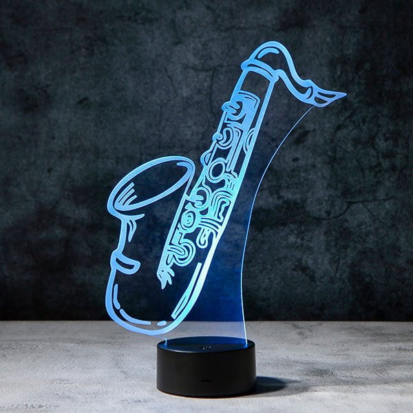 Saxophone 3D Illusion Lamp